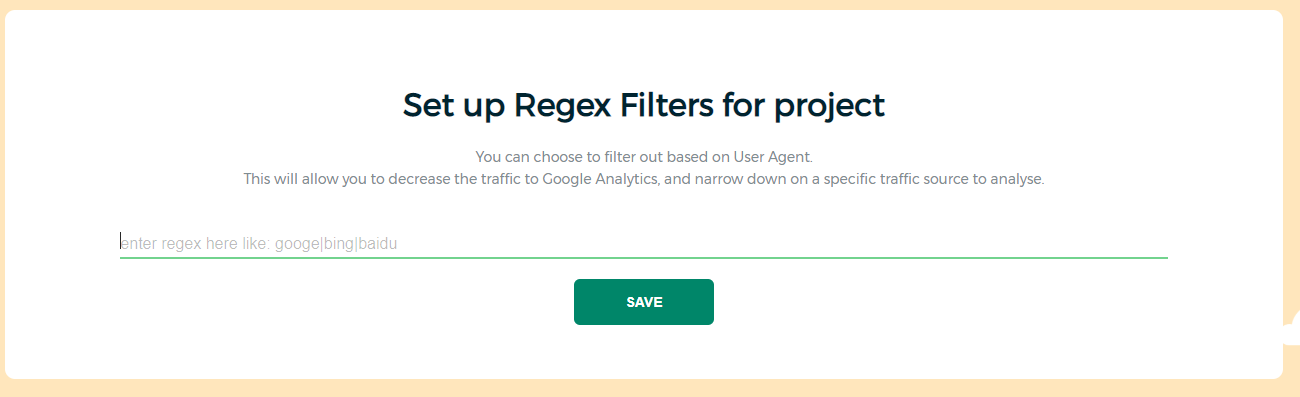 Regex to filter bots